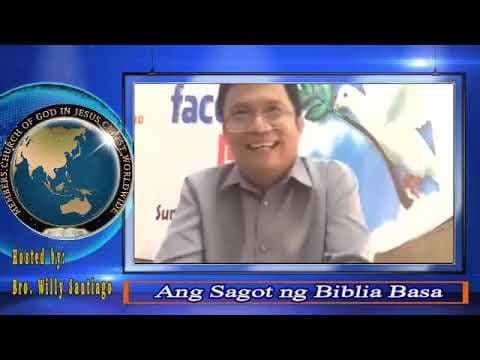 Bro. Willy Santiago Live Premiere : BAUTISMO SA TUBIG HINDI NAKAPAGPAPATAWAD AT NAKAKAPAGLIGTAS