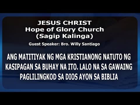 Ang Mabuting Daan Rewind: Bro. Willy Santiago with Born Again Group